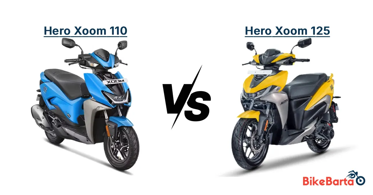 Hero Xoom 110 vs Hero Xoom 125 Comparison
