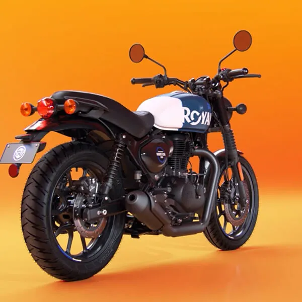 Royal Enfield Hunter 350 side-pan