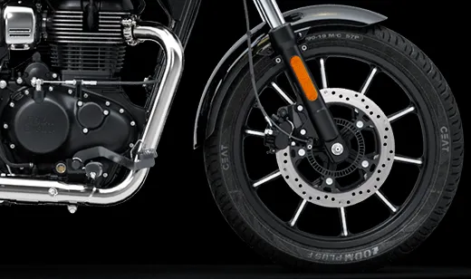 Royal Enfield Meteor 350 brakes-tyres