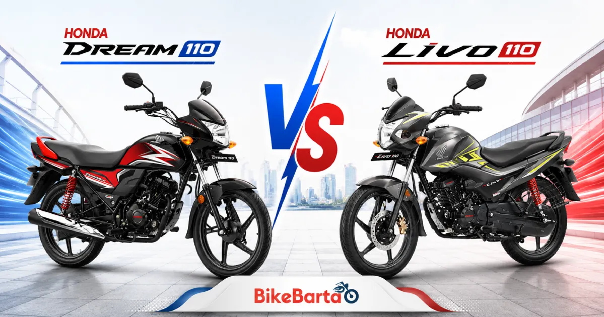 Honda Dream 110 vs Honda Livo 110