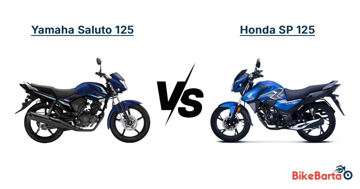 Yamaha Saluto 125 vs Honda SP 125